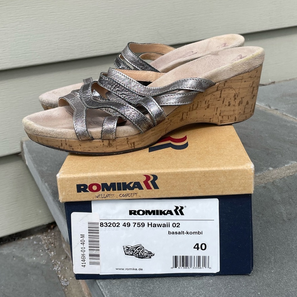 Romika Hawaii 02 Sandals - Metallic Leather Combo - Picture 2 of 5
